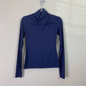 Lululemon womens purple long sleeve twist mock neck shirt 4